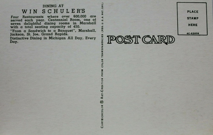 Win Schulers - Old Postcard View (newer photo)